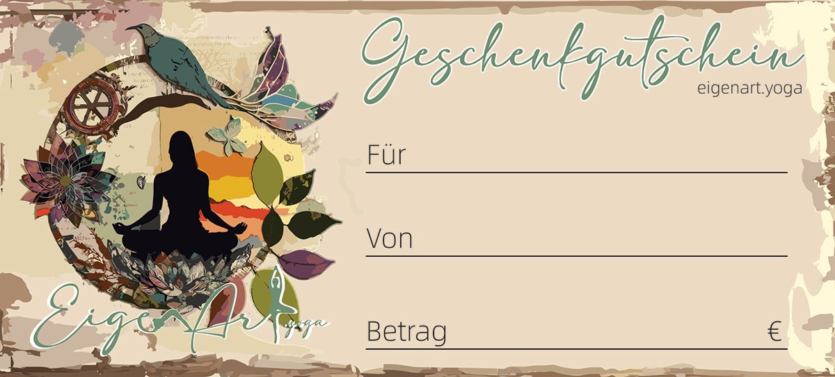 EigenArt Yoga Geschenkgutschein